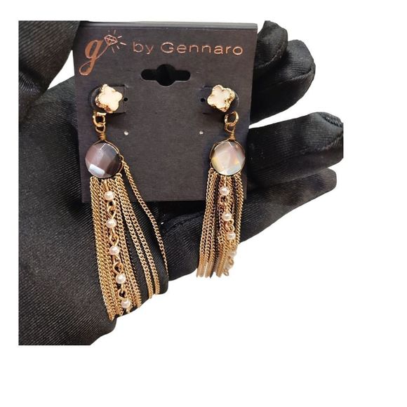 G by Gennaro Dangle Earrings - Picture 1 of 3